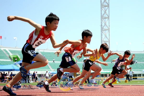사진설명 : 제45회 전국소년체육대회 경기 - 육상